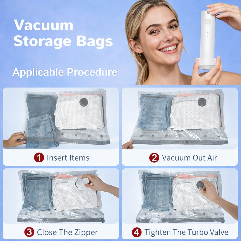 Premium Vacuum Storage Solutions - 9 Pack