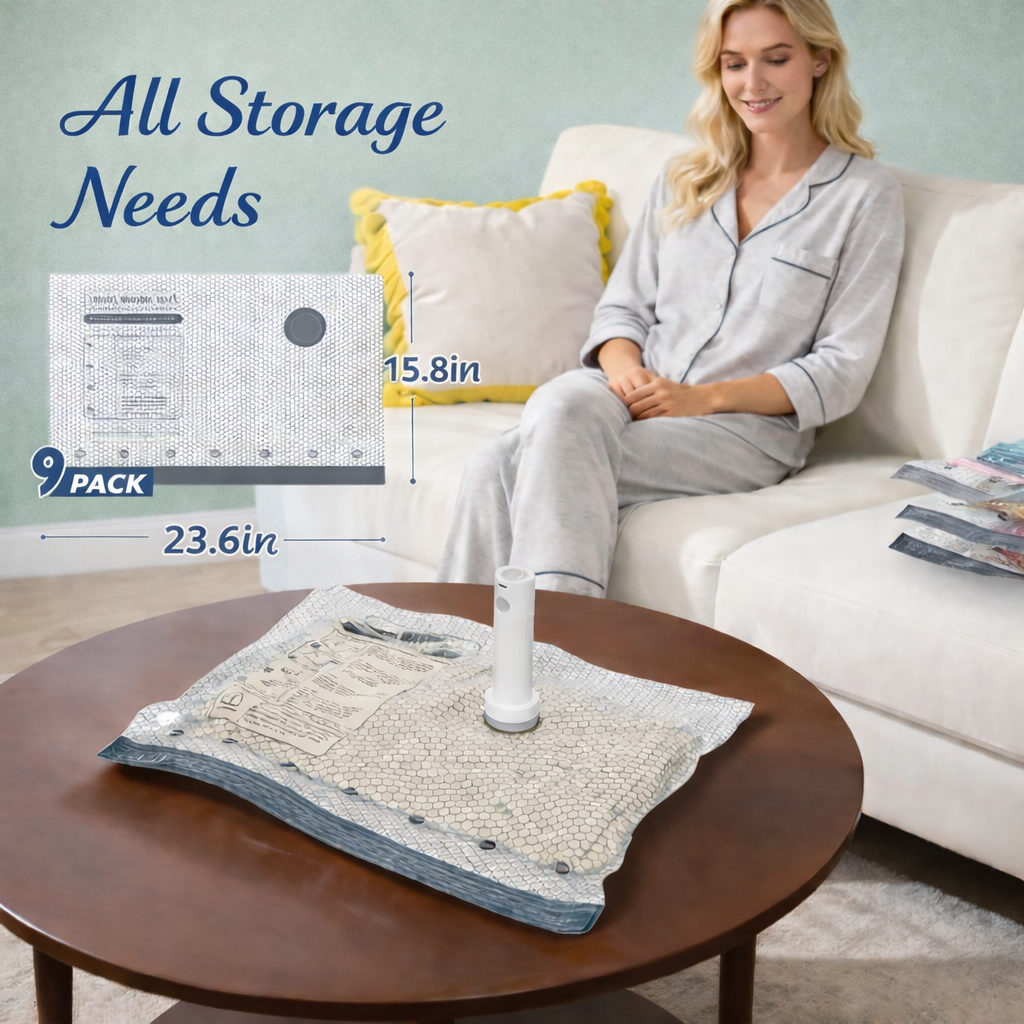 Premium Vacuum Storage Solutions - 9 Pack