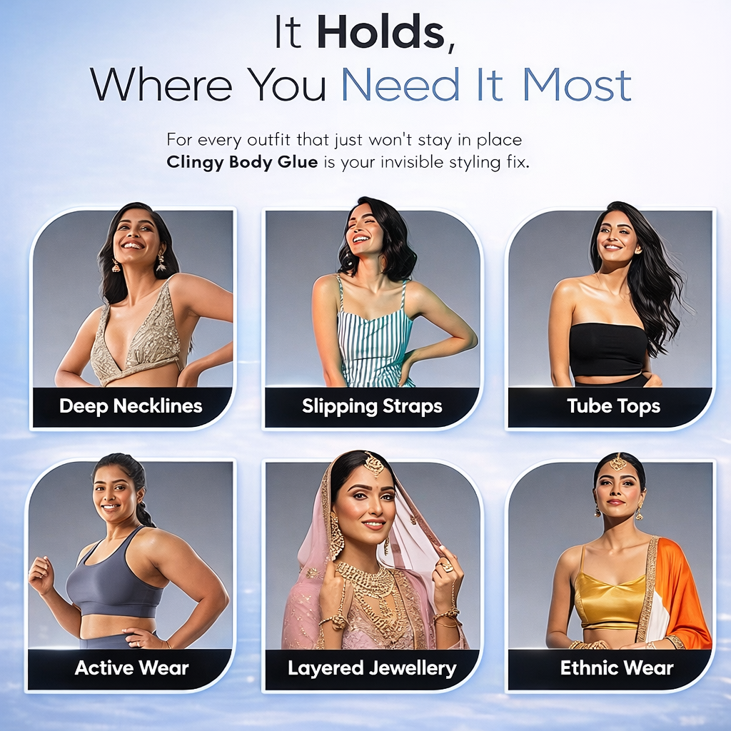 Invisible Roll-On Body Adhesive