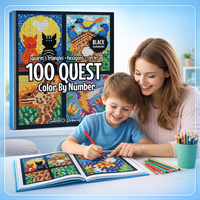 Color-by-Numbers Digital Coloring Book