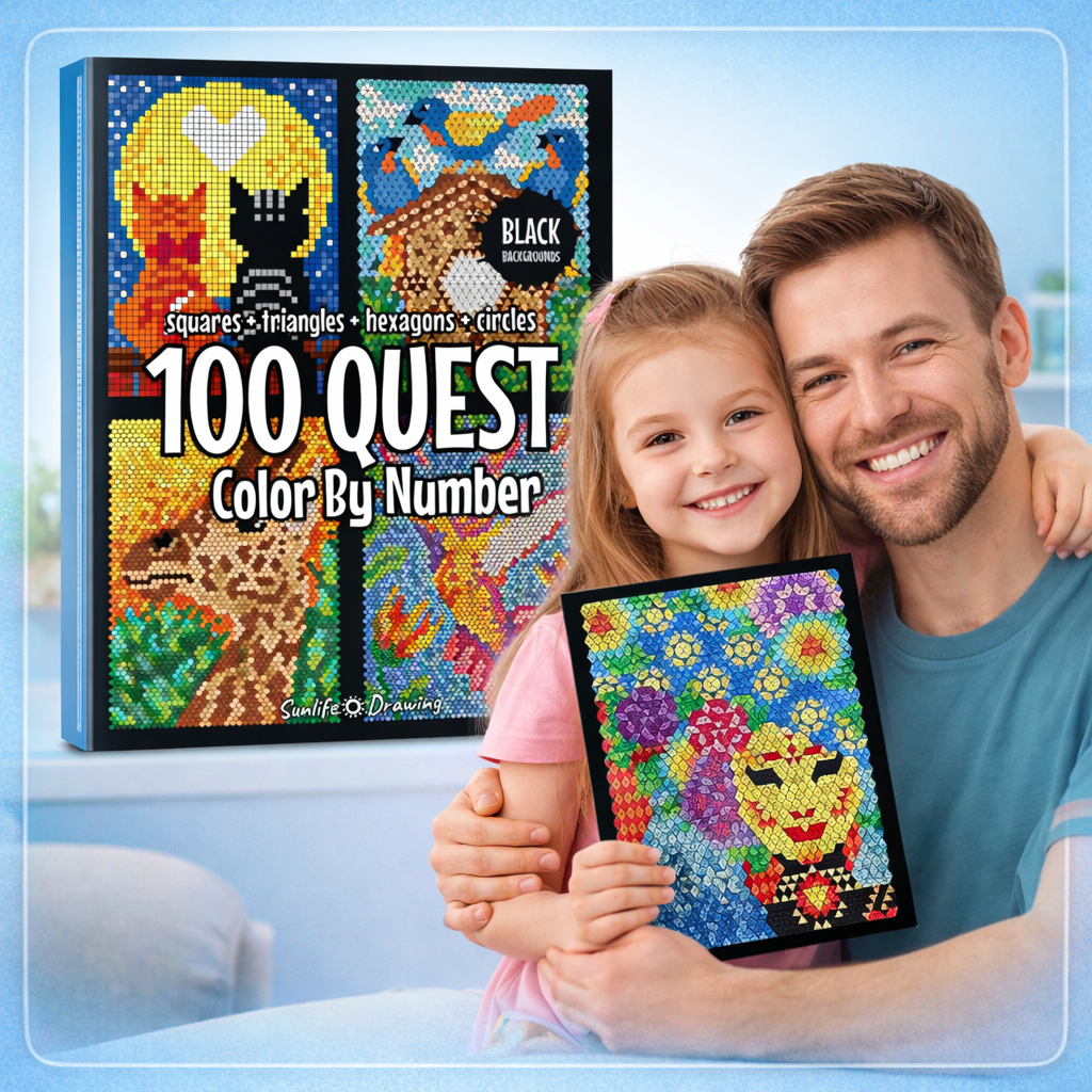 Color-by-Numbers Digital Coloring Book