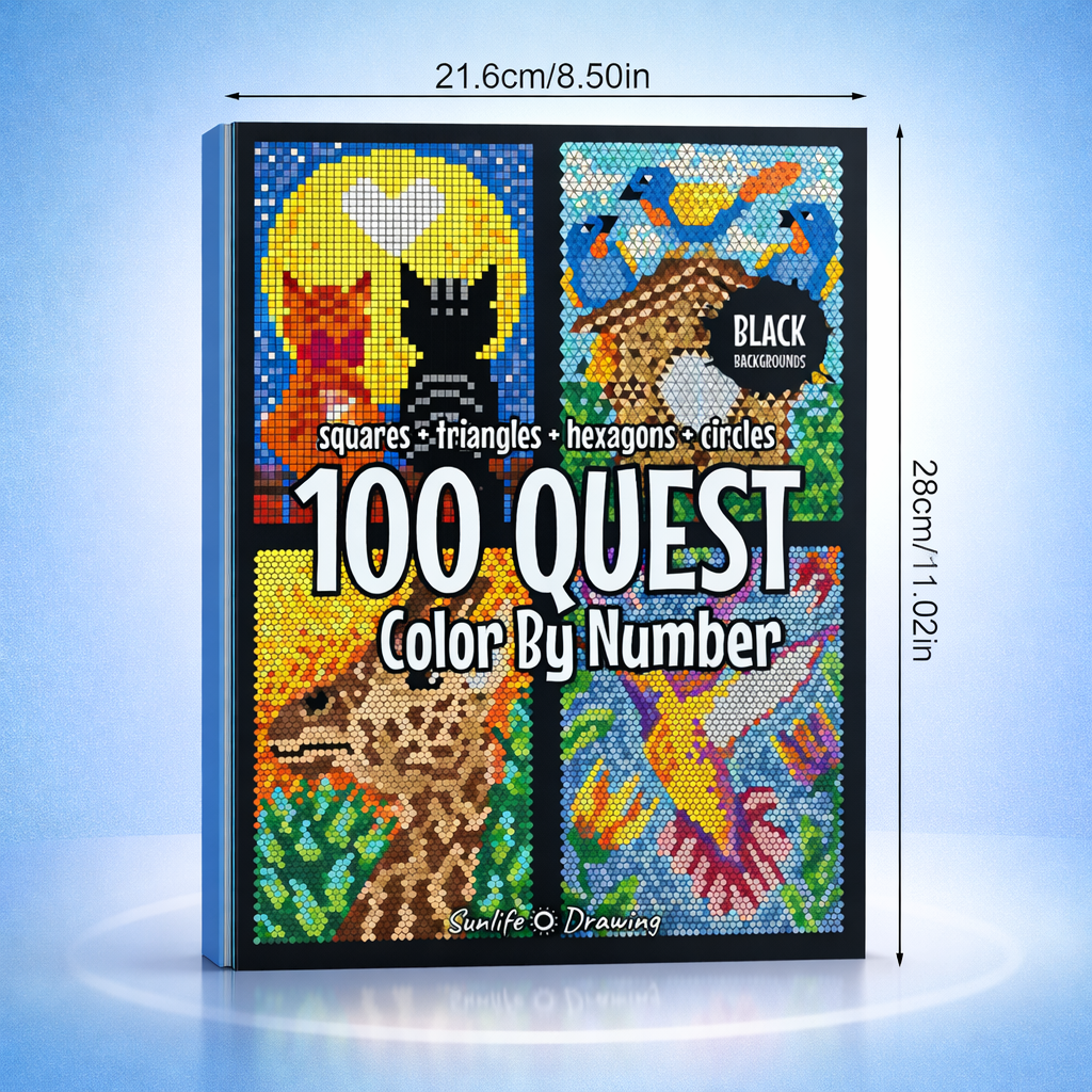 Color-by-Numbers Digital Coloring Book