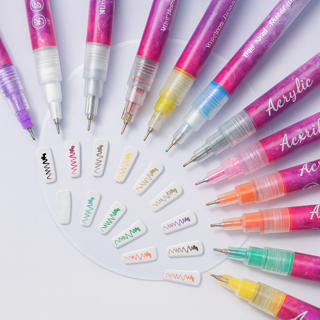 12 Colors 3D Nail Art Pens