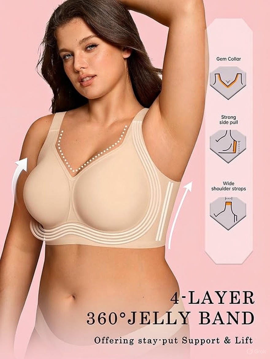 Seamless Comfort Wireless Bra