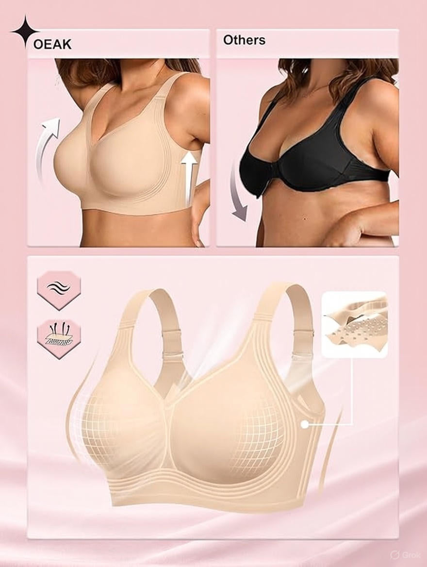 Seamless Comfort Wireless Bra