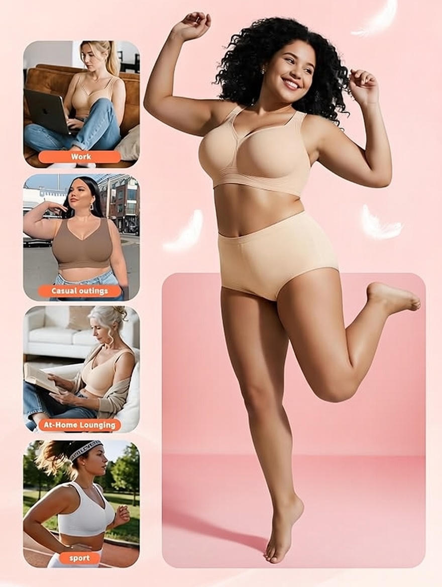 Seamless Comfort Wireless Bra